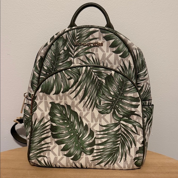 Michael Kors Handbags - Michael Kors Tropical Green Leaf Backpack